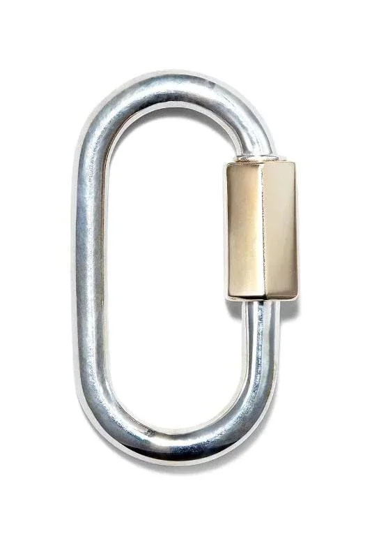 Silver and Yellow Gold Regular Lock - 1