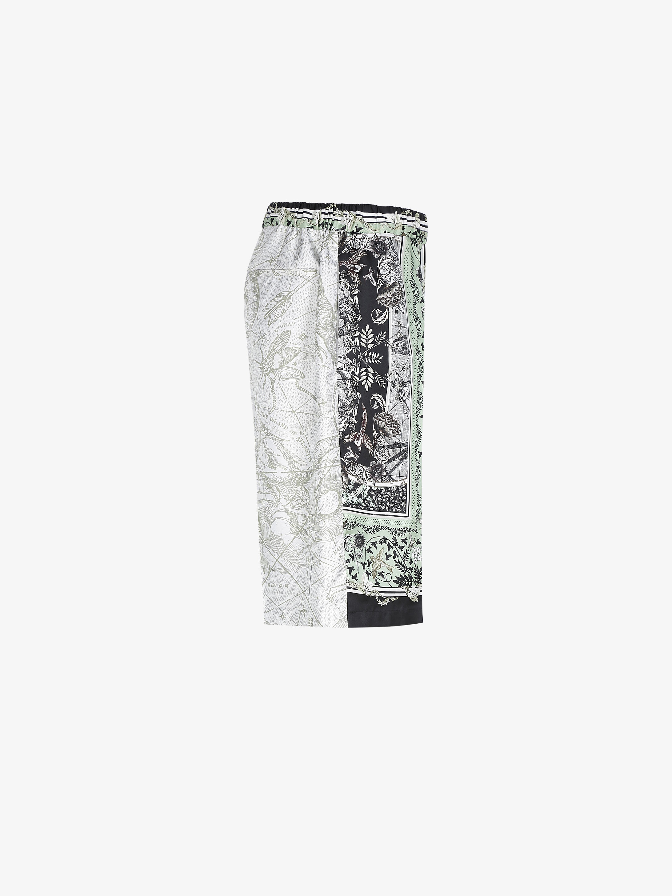 Atlantis patchwork printed short pants - 5