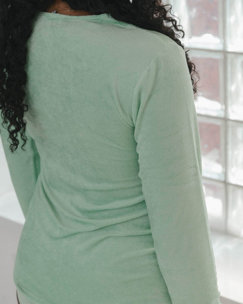 Omo Long Sleeve Tee - Ecovero Velour 4