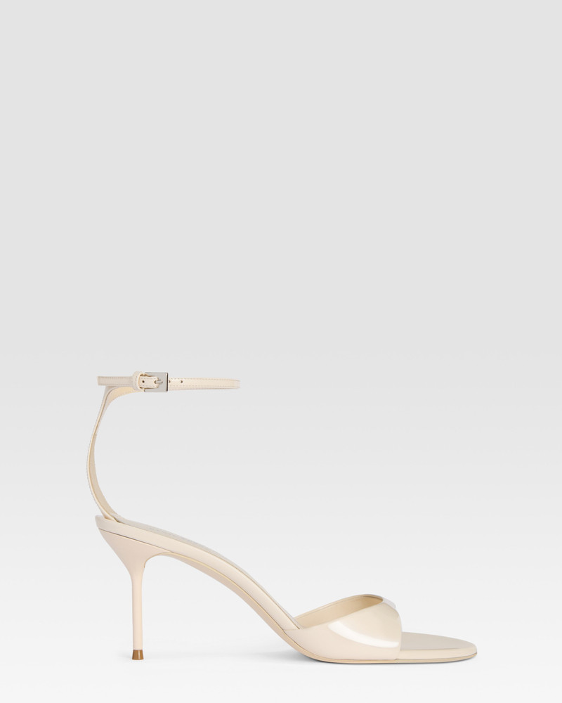 Patent leather sandal with ankle strap 1