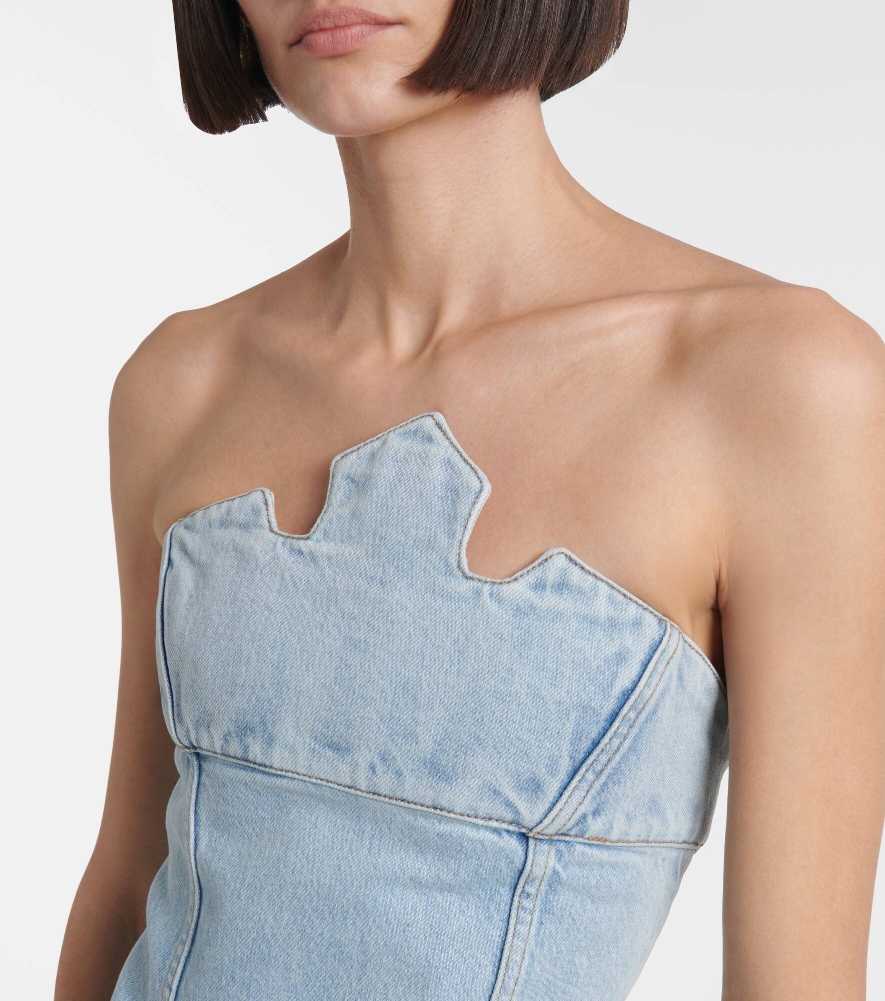 x Disney® denim bustier dress - 4