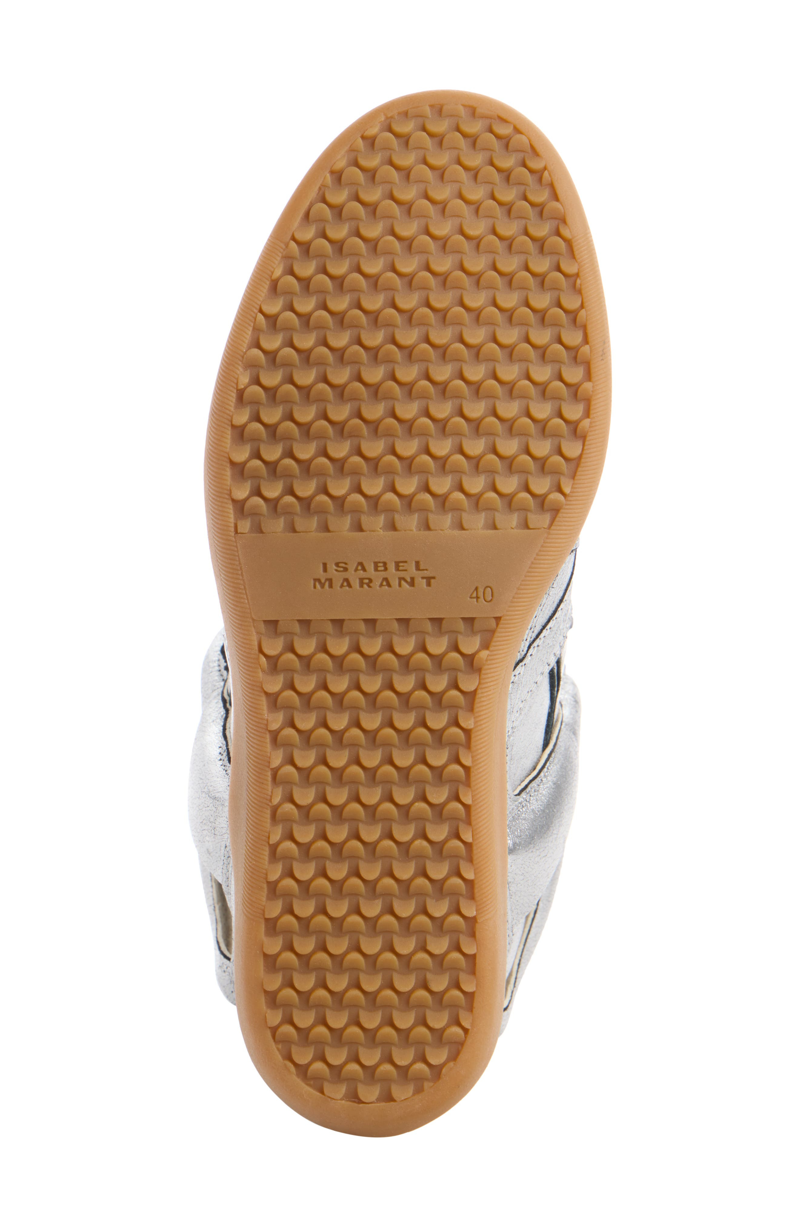 Isabel Marant Bekett Hidden Wedge High Top Sneaker in Gun Metal at Nordstrom - 5