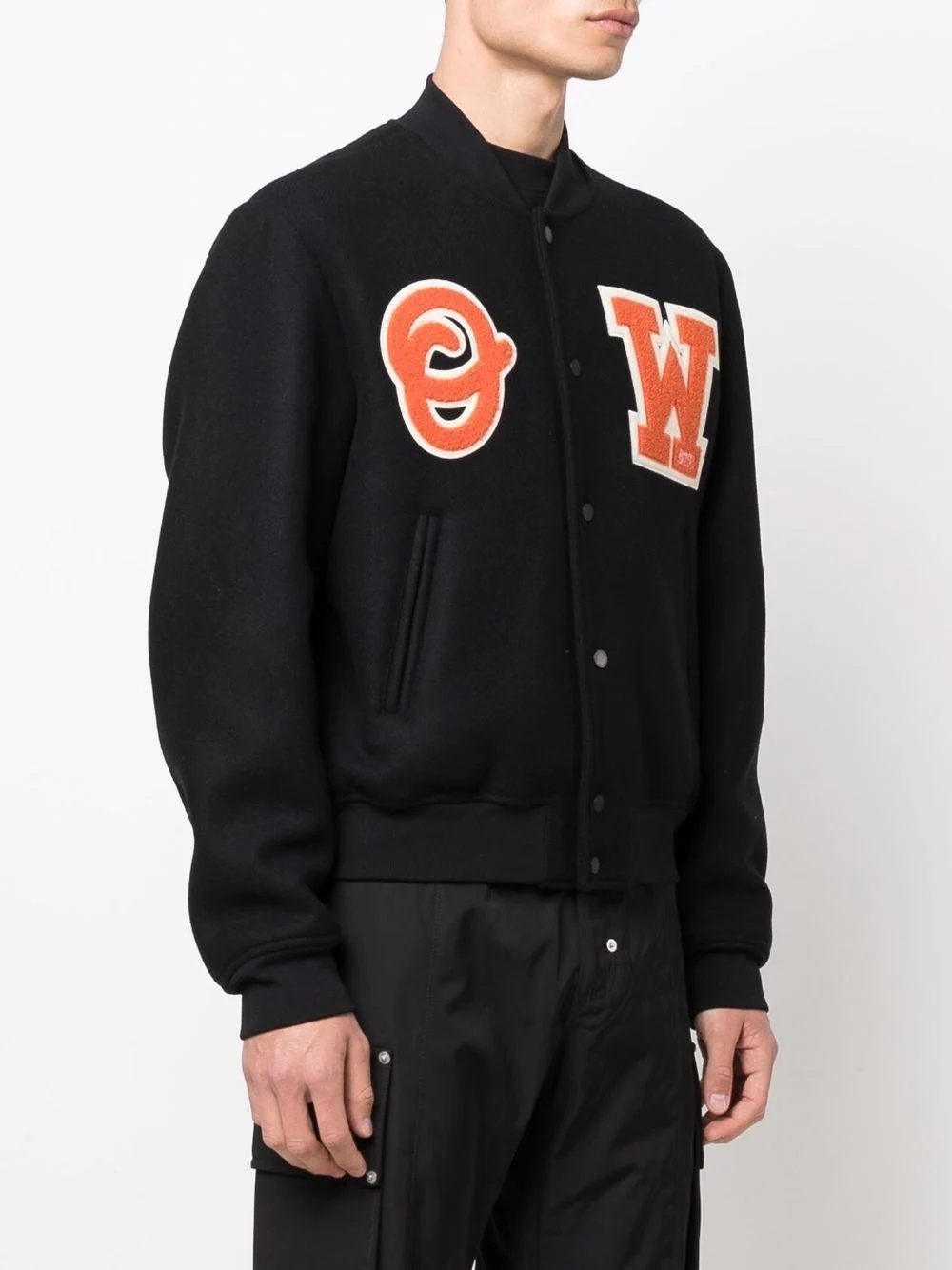 logo-patch varsity jacket - 3