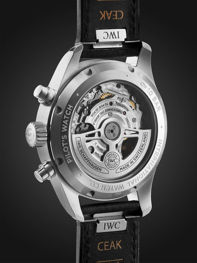 Pilot's Automatic Chronograph 41mm Stainless Steel and Leather Watch, Ref. No. IWIW388111 5