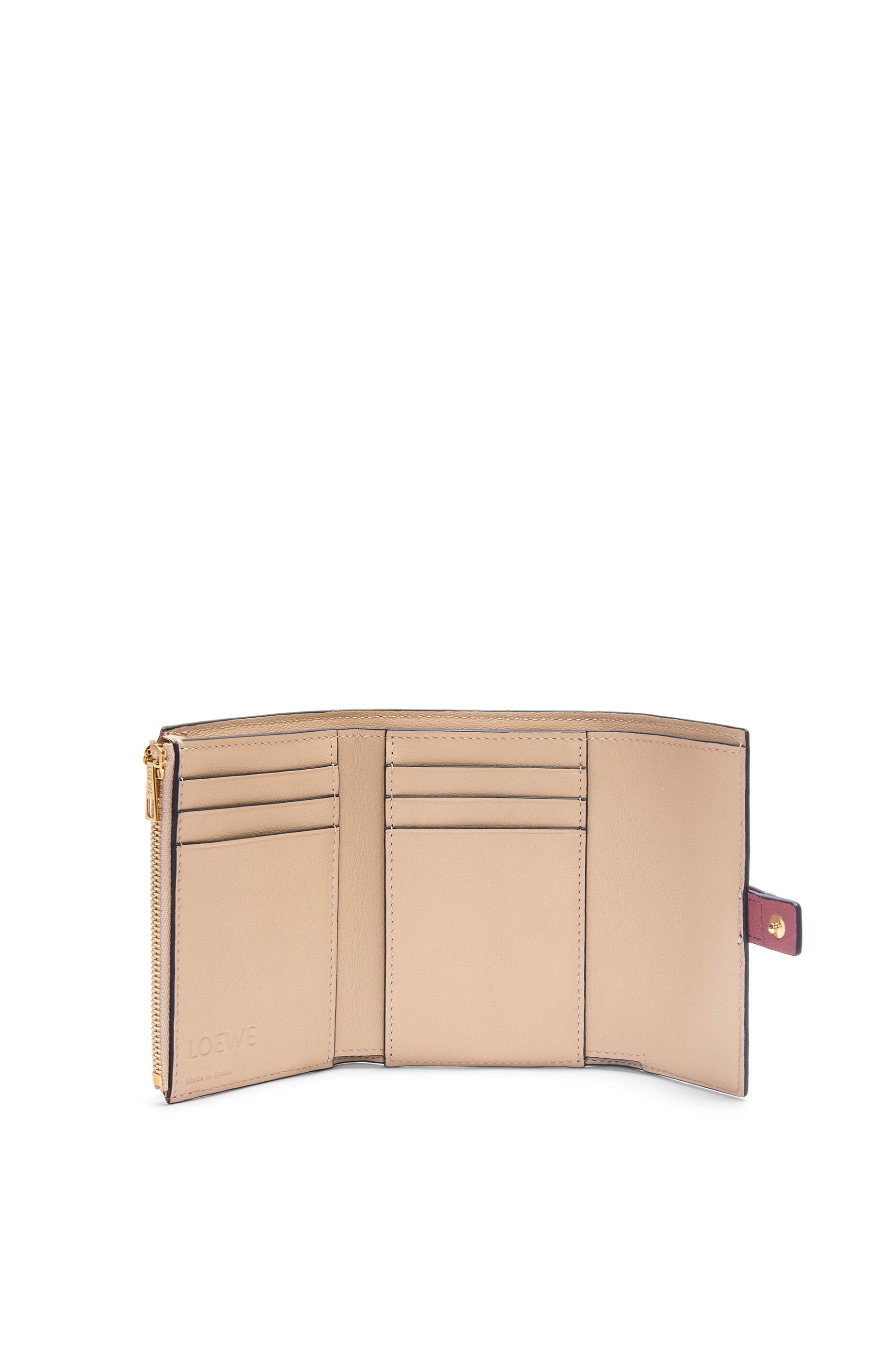 Small vertical wallet in soft grained calfskin - 2