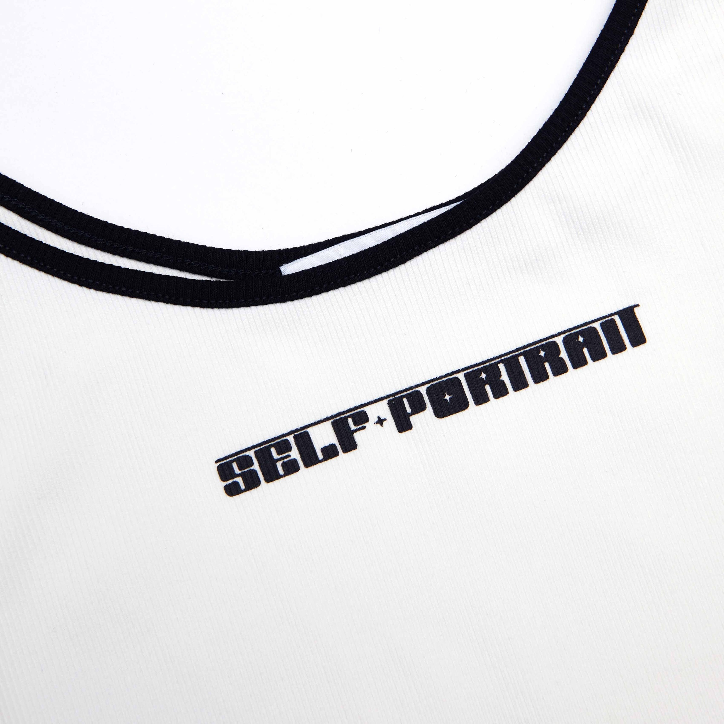 White Vest With Black SP Logo - 5