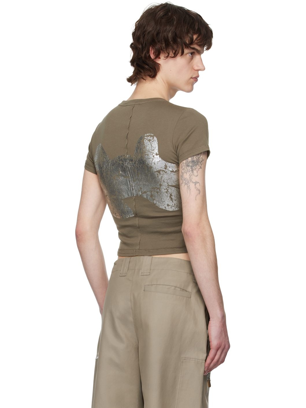 Taupe Lapped Baby T-shirt - 3