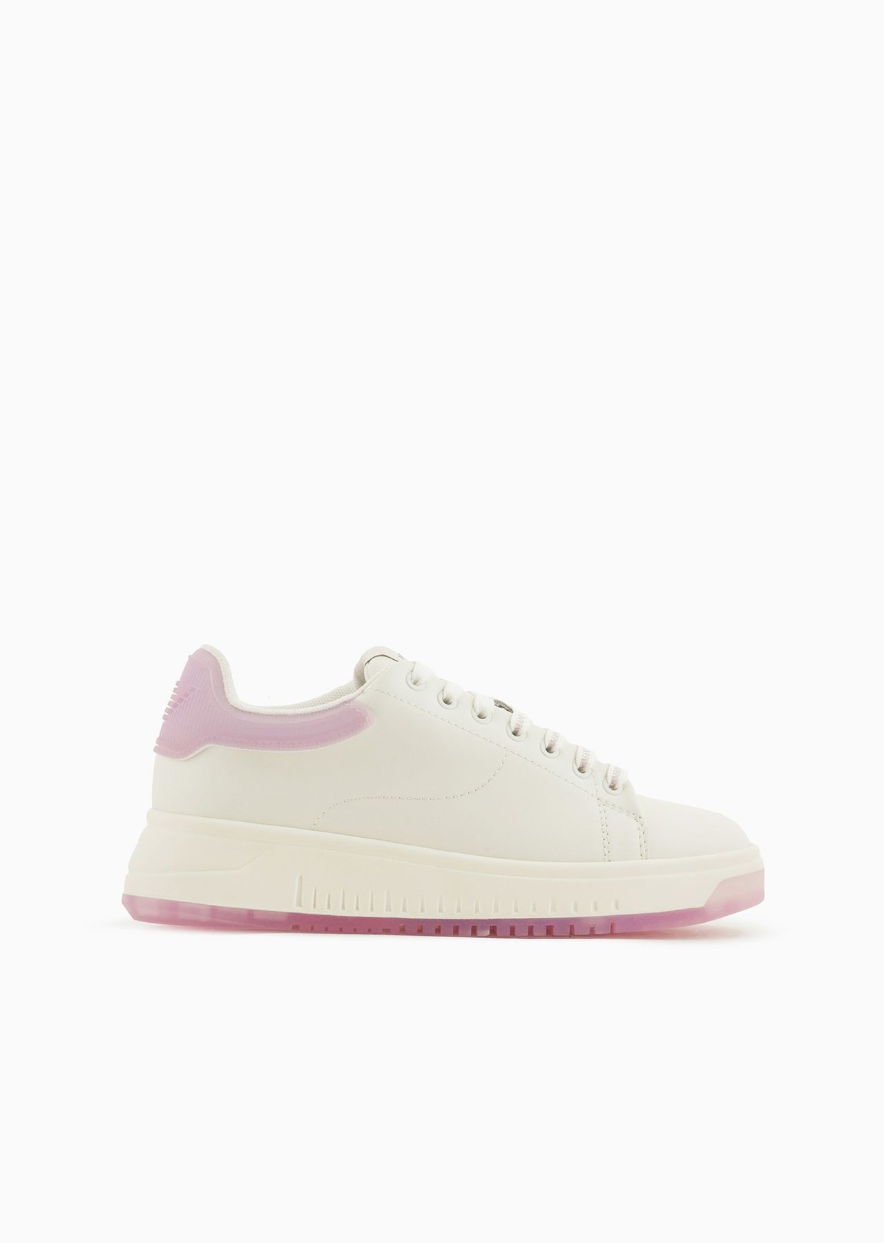 Leather sneakers with contrasting rubber back - 1