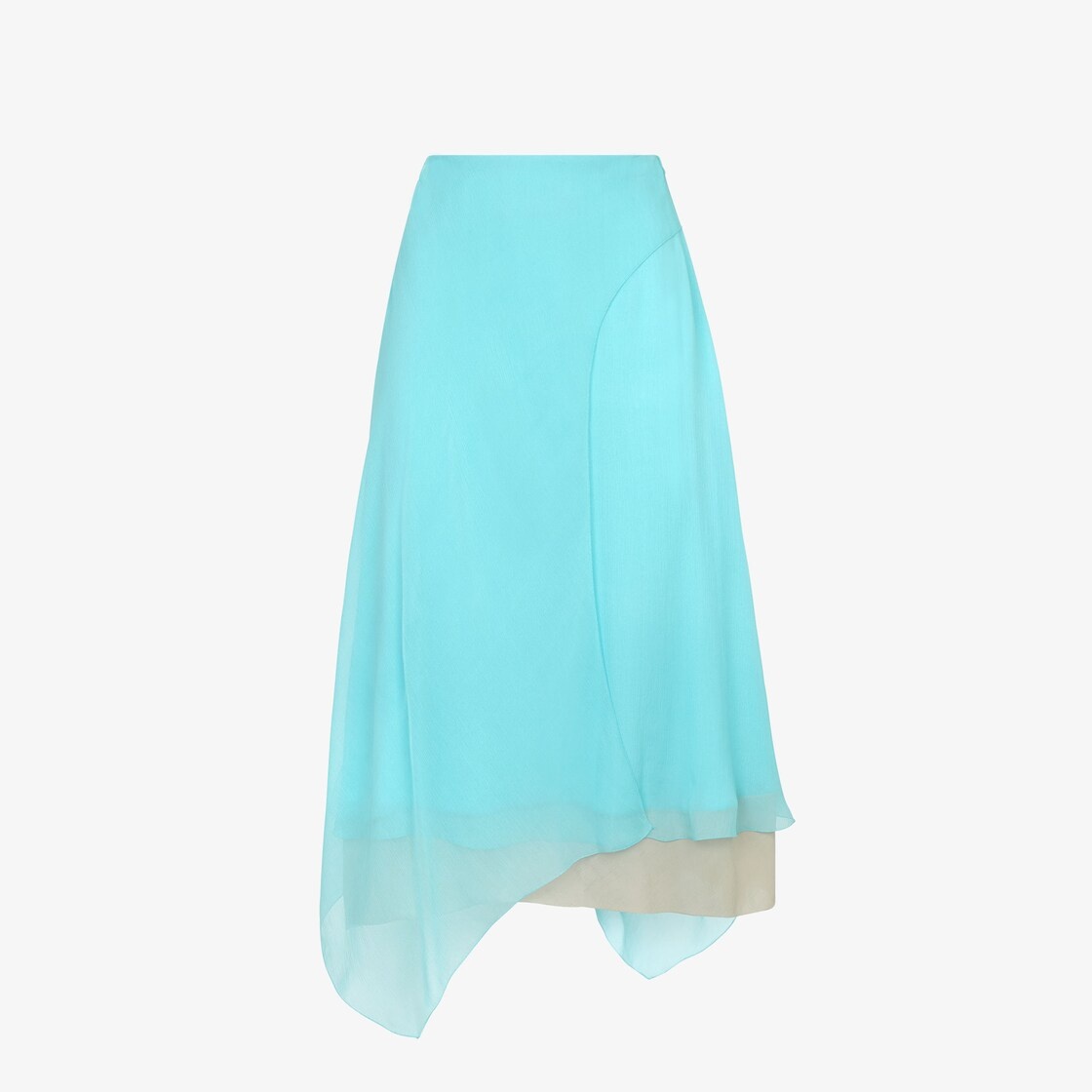 Light blue chiffon skirt - 1