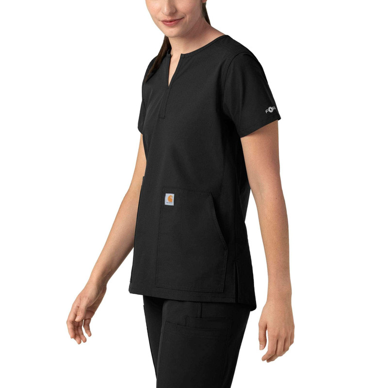 Women's Force Essentials Notch Neck Tunic Scrub Top 4