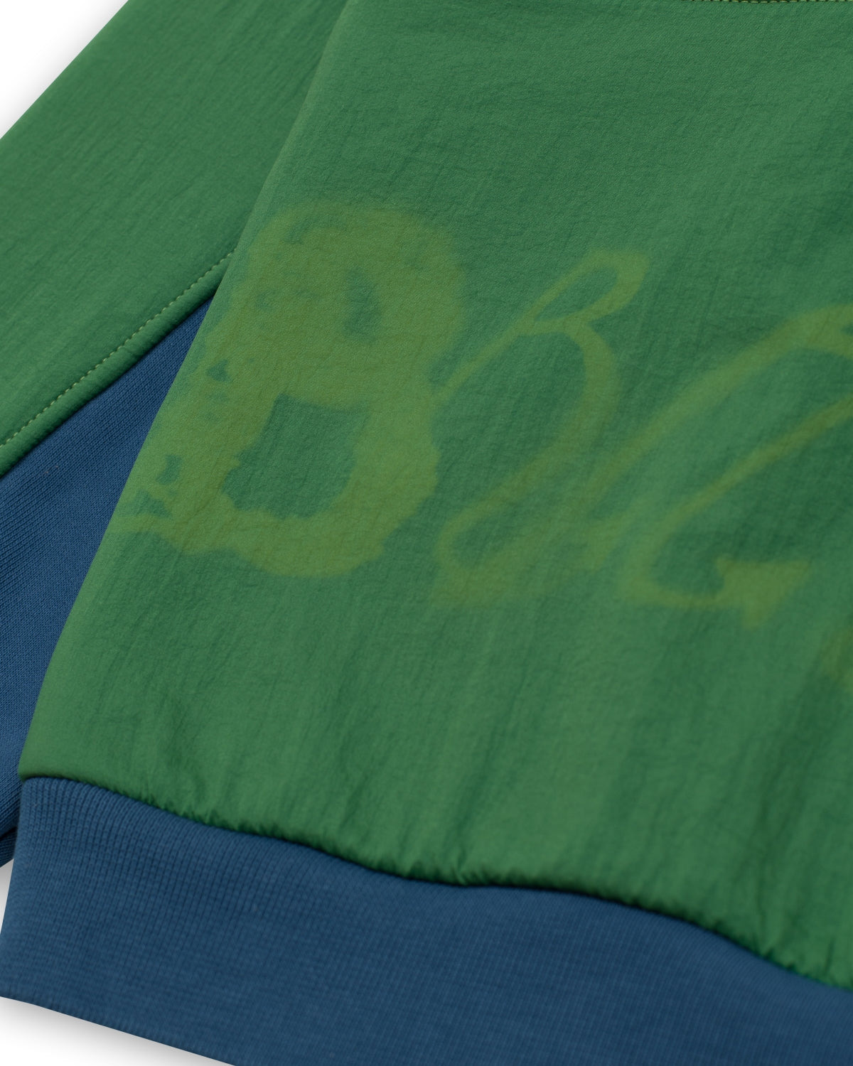 Sinister Screw Overlay Half Zip Fleece - Mallard Green - 3