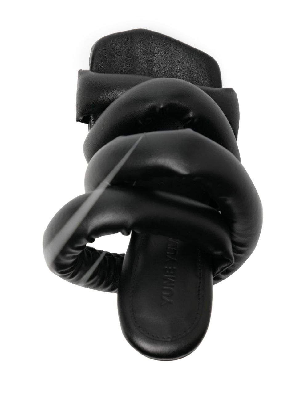 Circular Heel 110mm padded sandals - 4