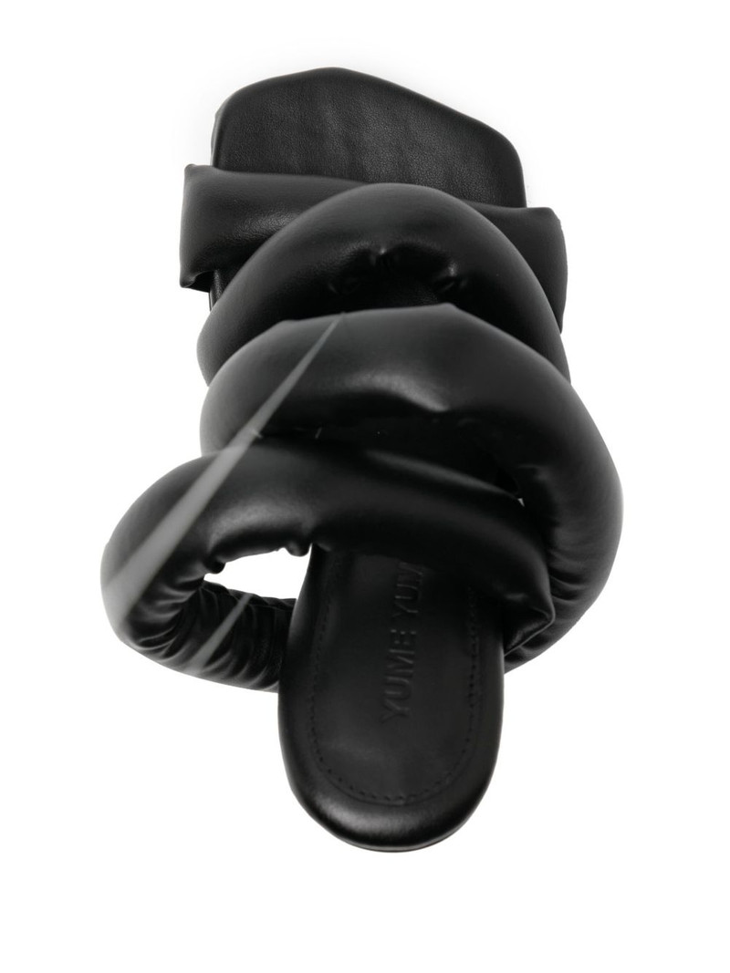 Circular Heel 110mm padded sandals 4