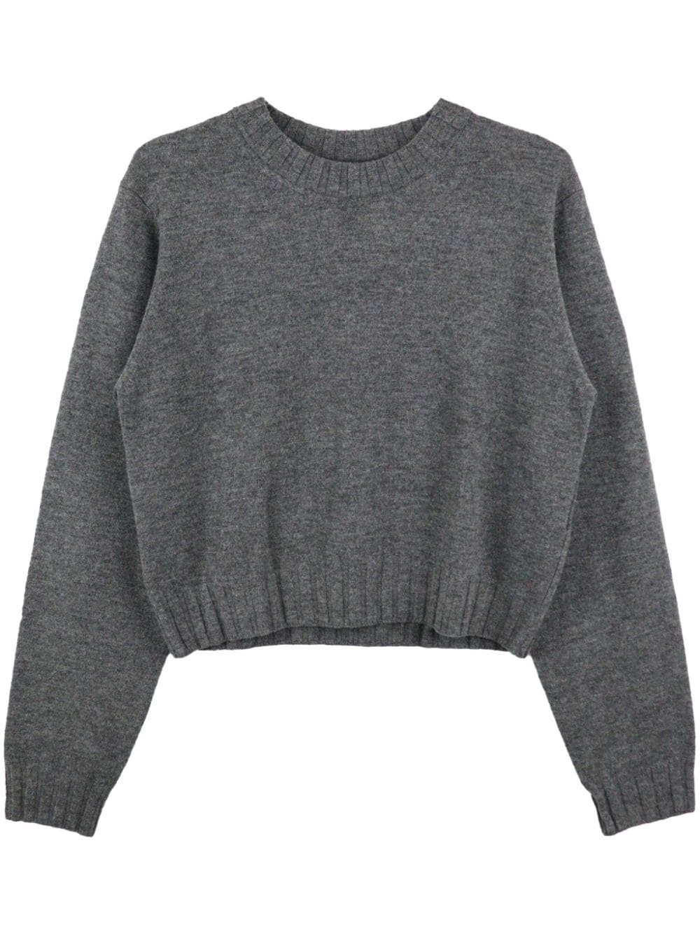 crew-neck wool jumper - 1