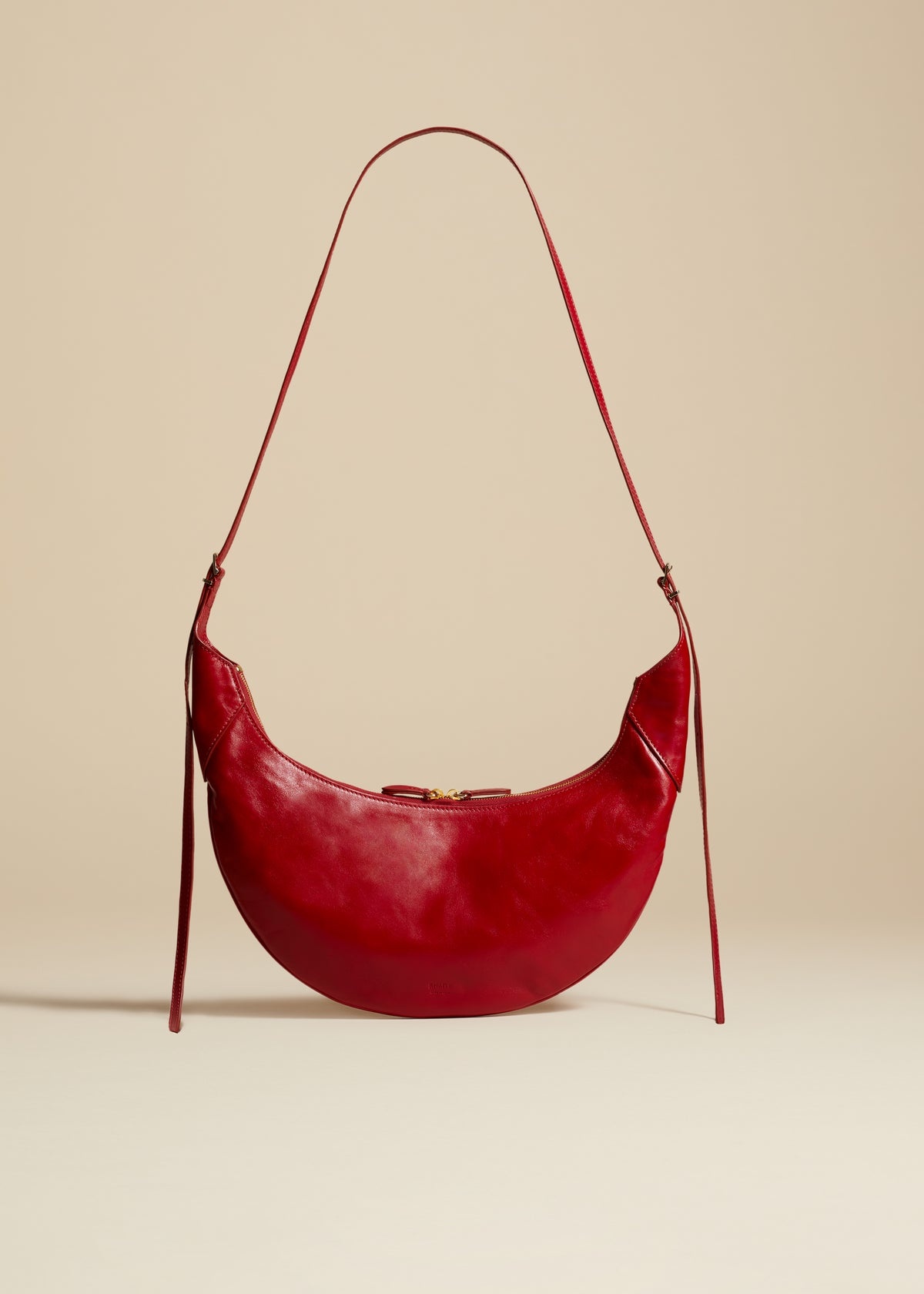 The Alessia Crossbody Bag in Fire Red Leather - 1
