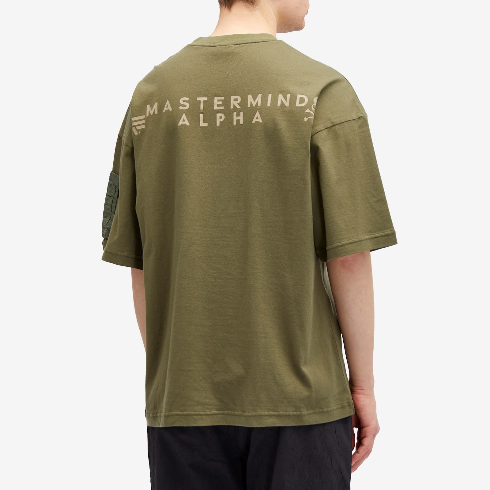 MASTERMIND WORLD x Alpha Industries Pocket T-Shirt - 3