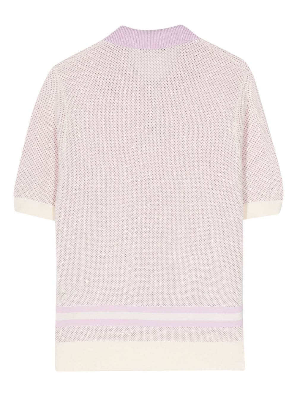 Flash Fox knitted polo top - 2