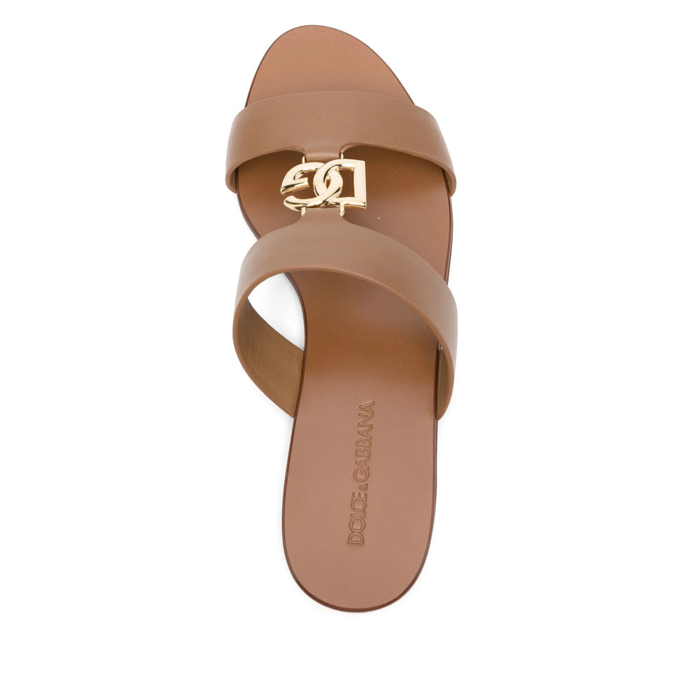 Dolce & Gabbana Brown Flip-Flops & Slides Women - 4