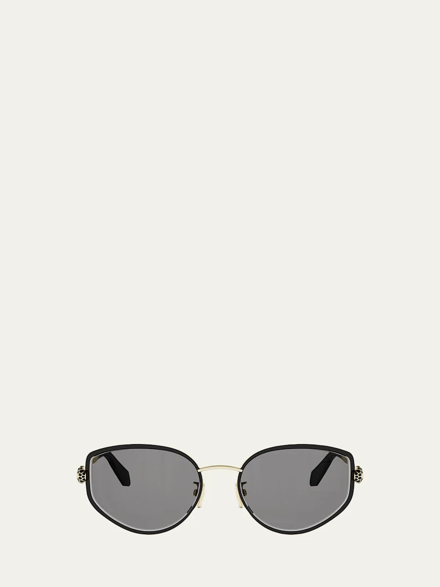 Serpenti Forever 55mm Oval Sunglasses - 1