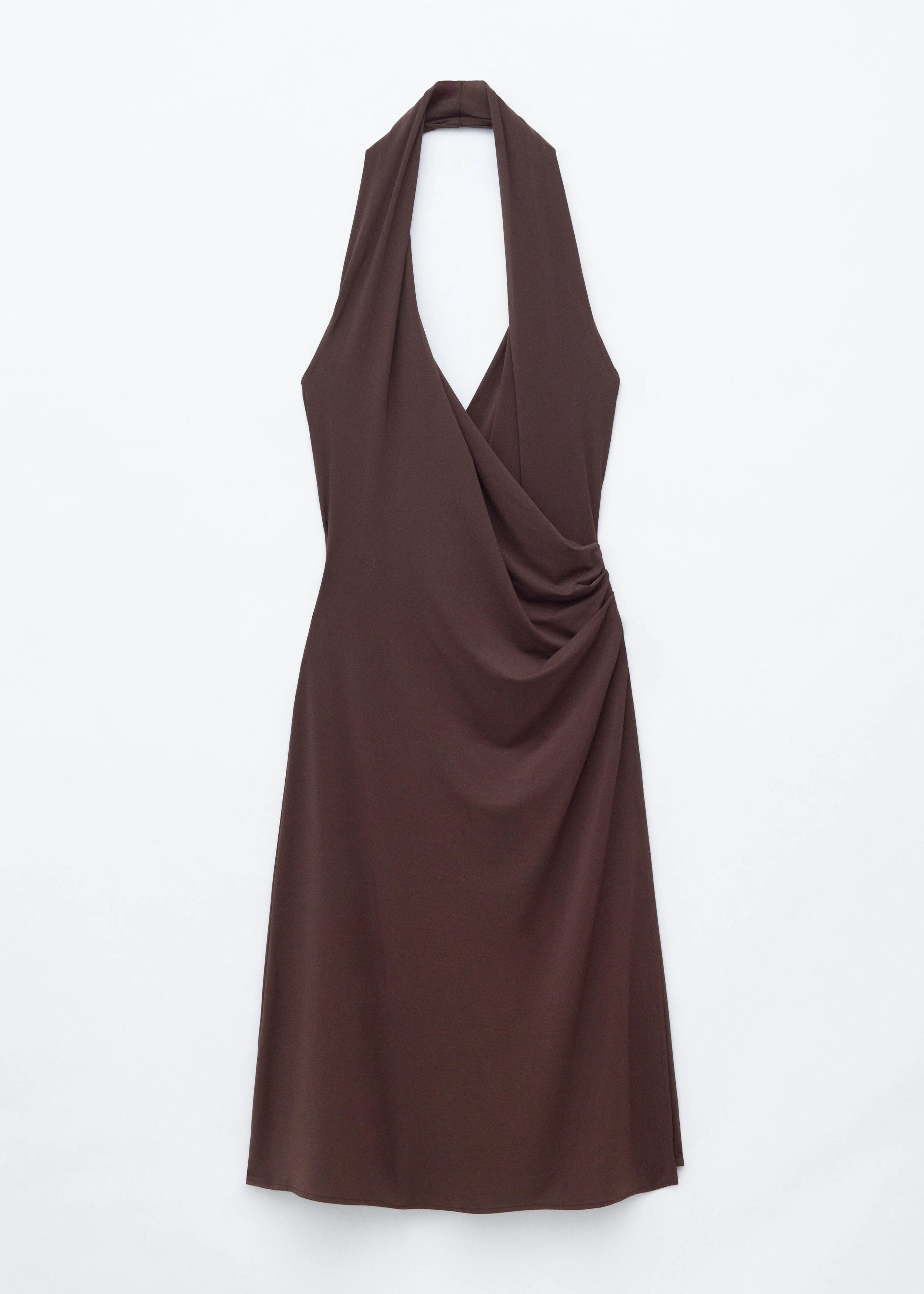 Halterneck Jersey Midi Dress - 1