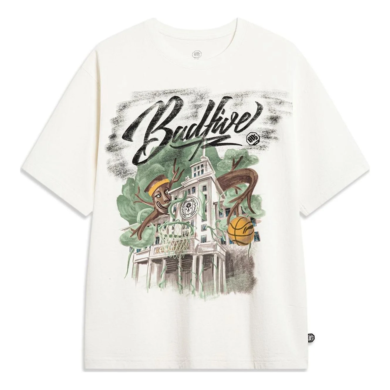 Li-Ning BadFive Short Sleeve T-shirt 'White' AHST509-1 - 1
