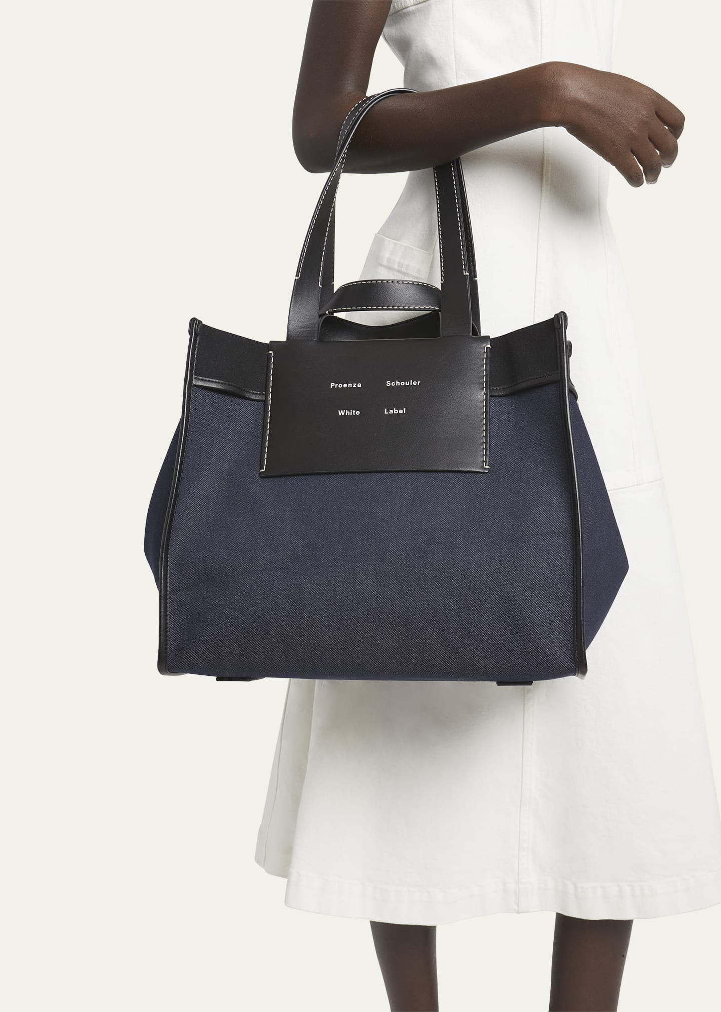 Proenza Schouler Morris XL Denim Tote Bag | bergdorfgoodman