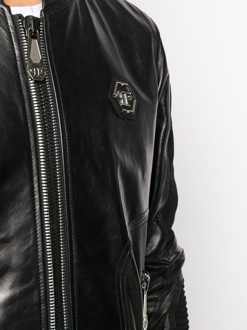 leather bomber jacket - 5