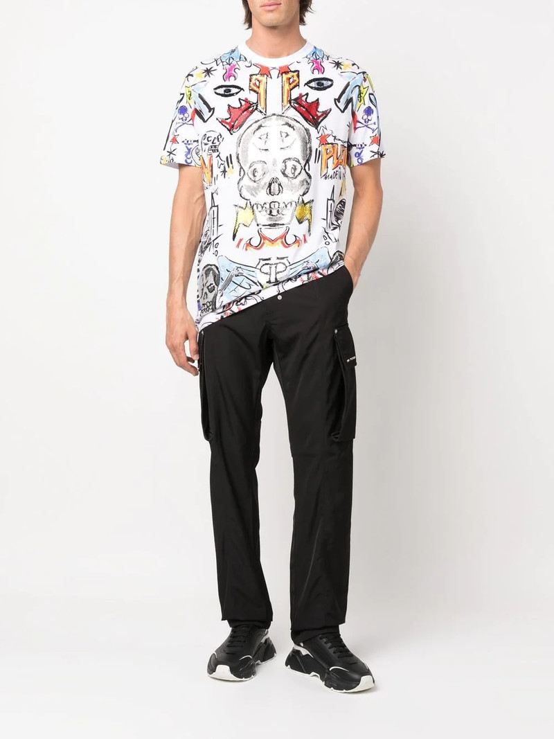 PHILIPP PLEIN graphic-print short-sleeved T-shirt outlook