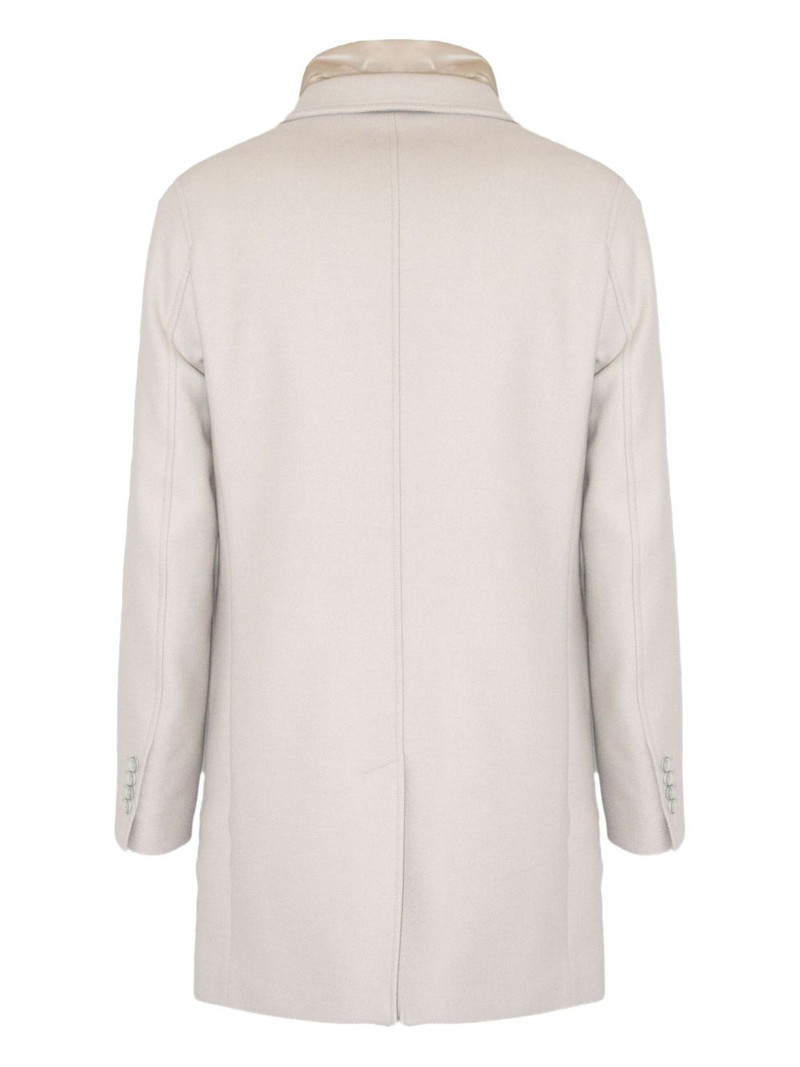 Herno button zip coat outlook
