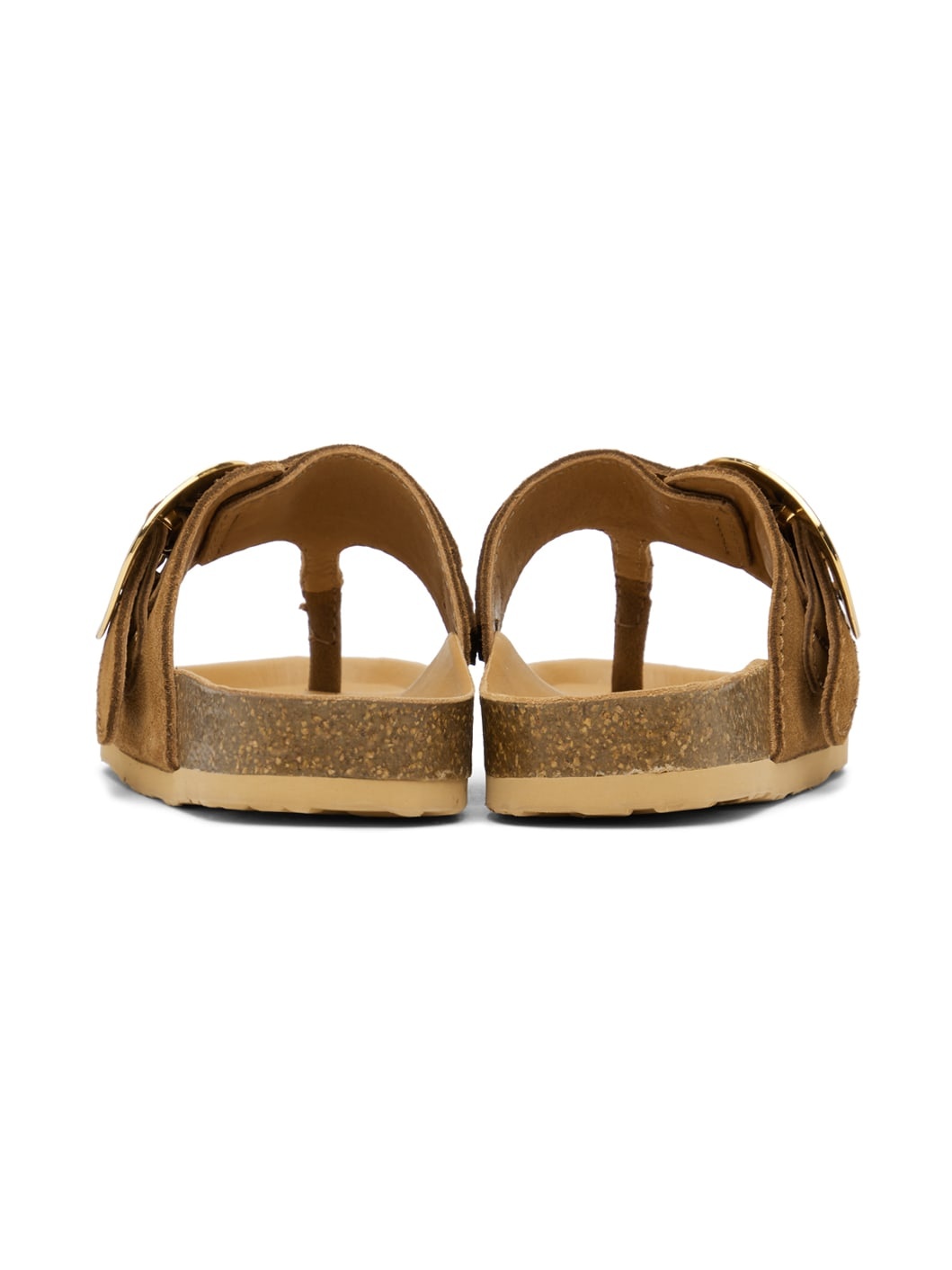 Brown Chany Fussbett Thong Sandals - 2
