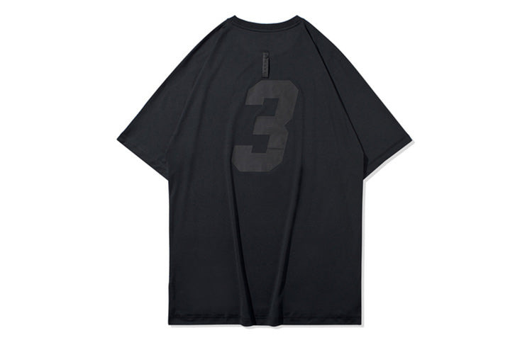 Li-Ning Wade Series Alphabet Printing Short Sleeve Tee 'Black' ATSQ089-1 - 2