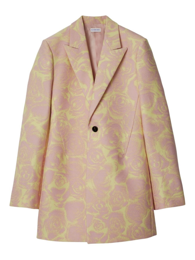 floral-print blazer 1