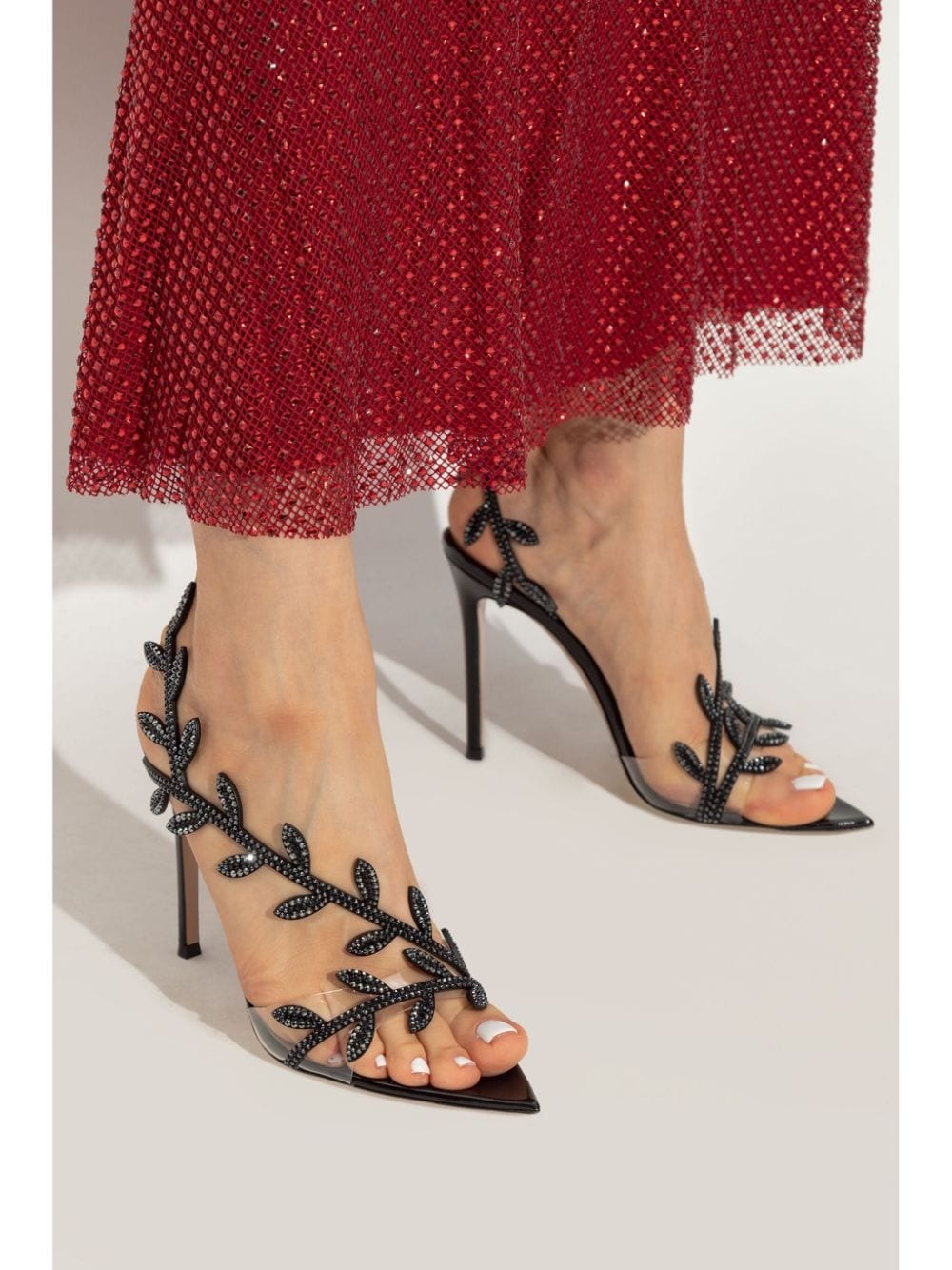 105mm Flavia leather sandals - 2