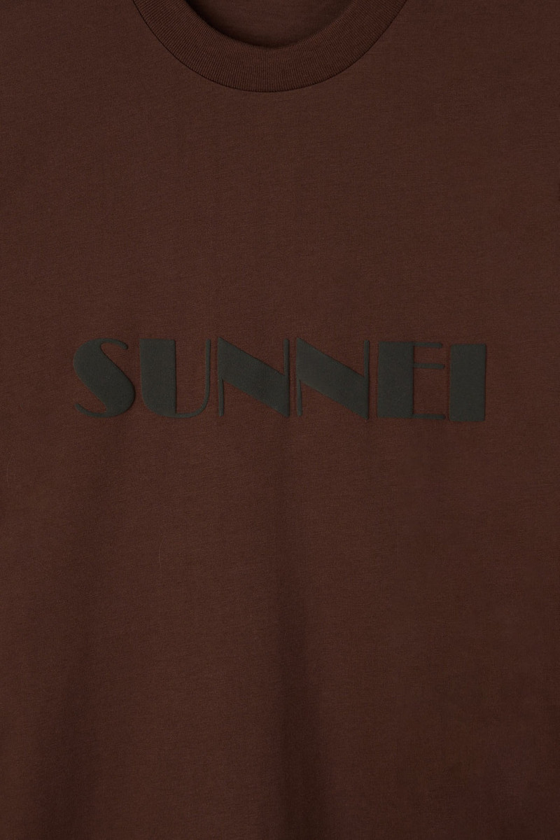 BIG LOGO T-SHIRT / brown 4