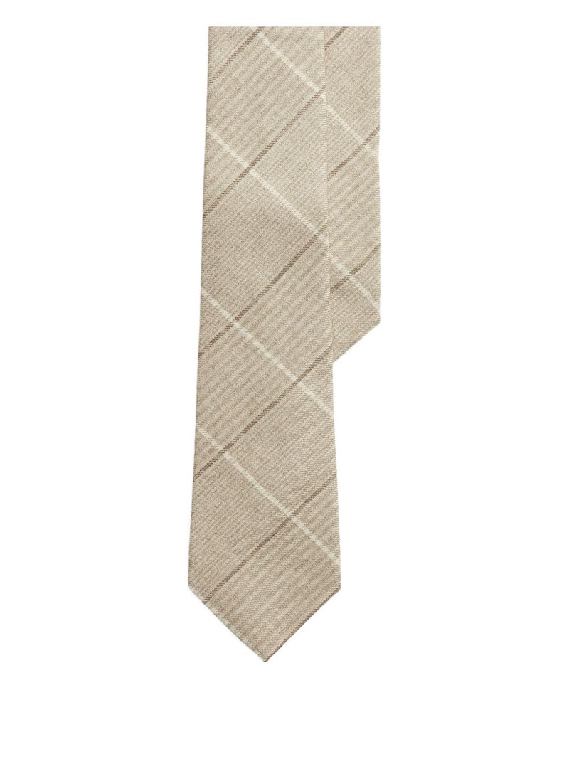 plaid-check tie 1