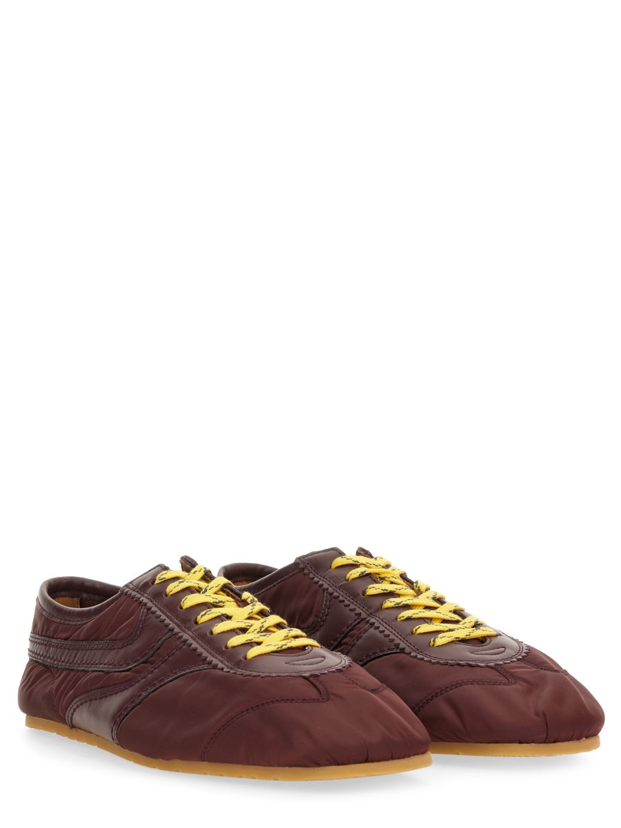 NYLON AND NAPPA LEATHER SNEAKER - 2