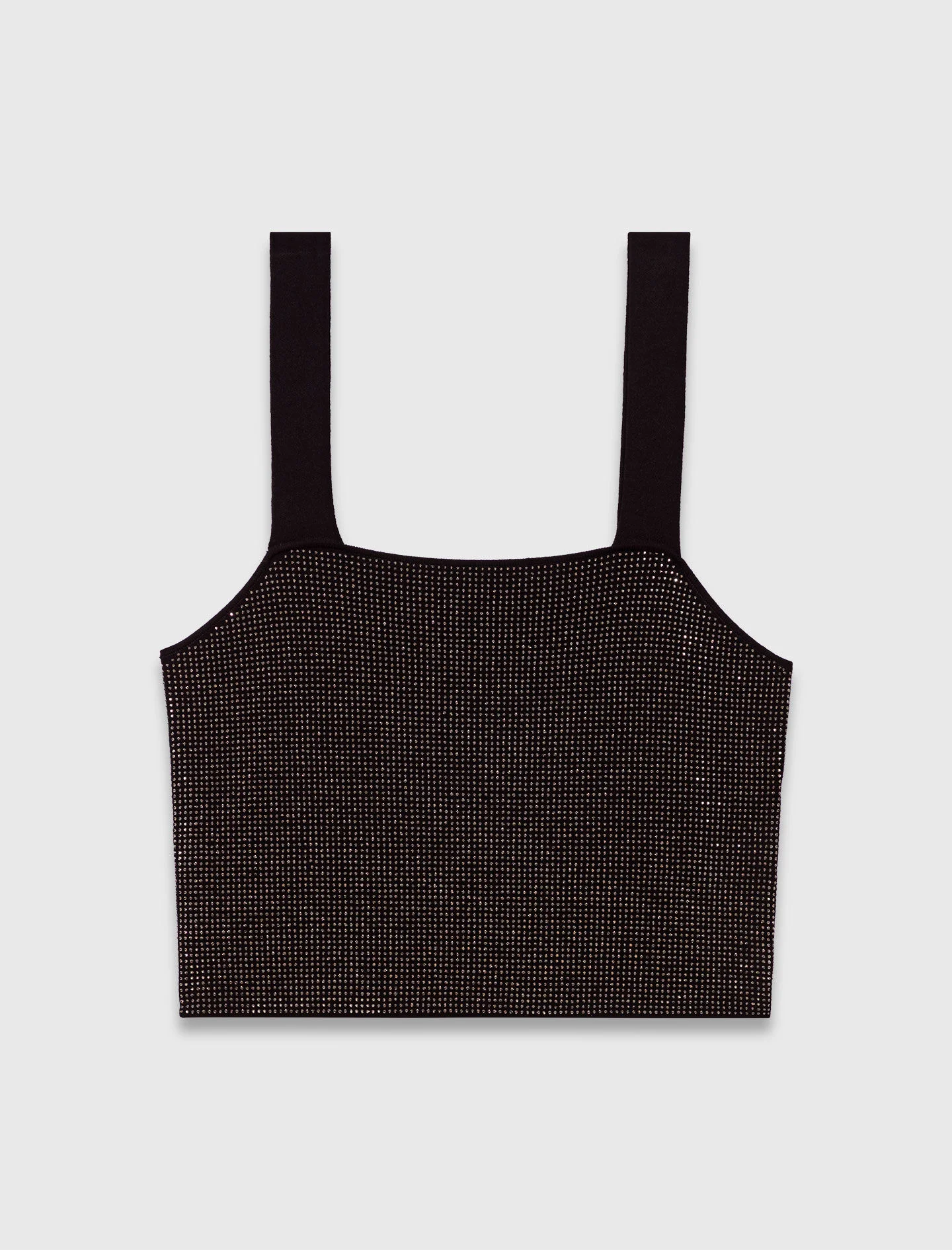 Strappy diamanté knit top - 1