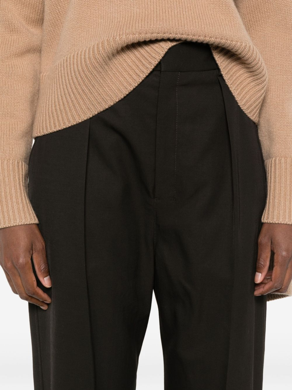 pleated-pocket trousers - 5