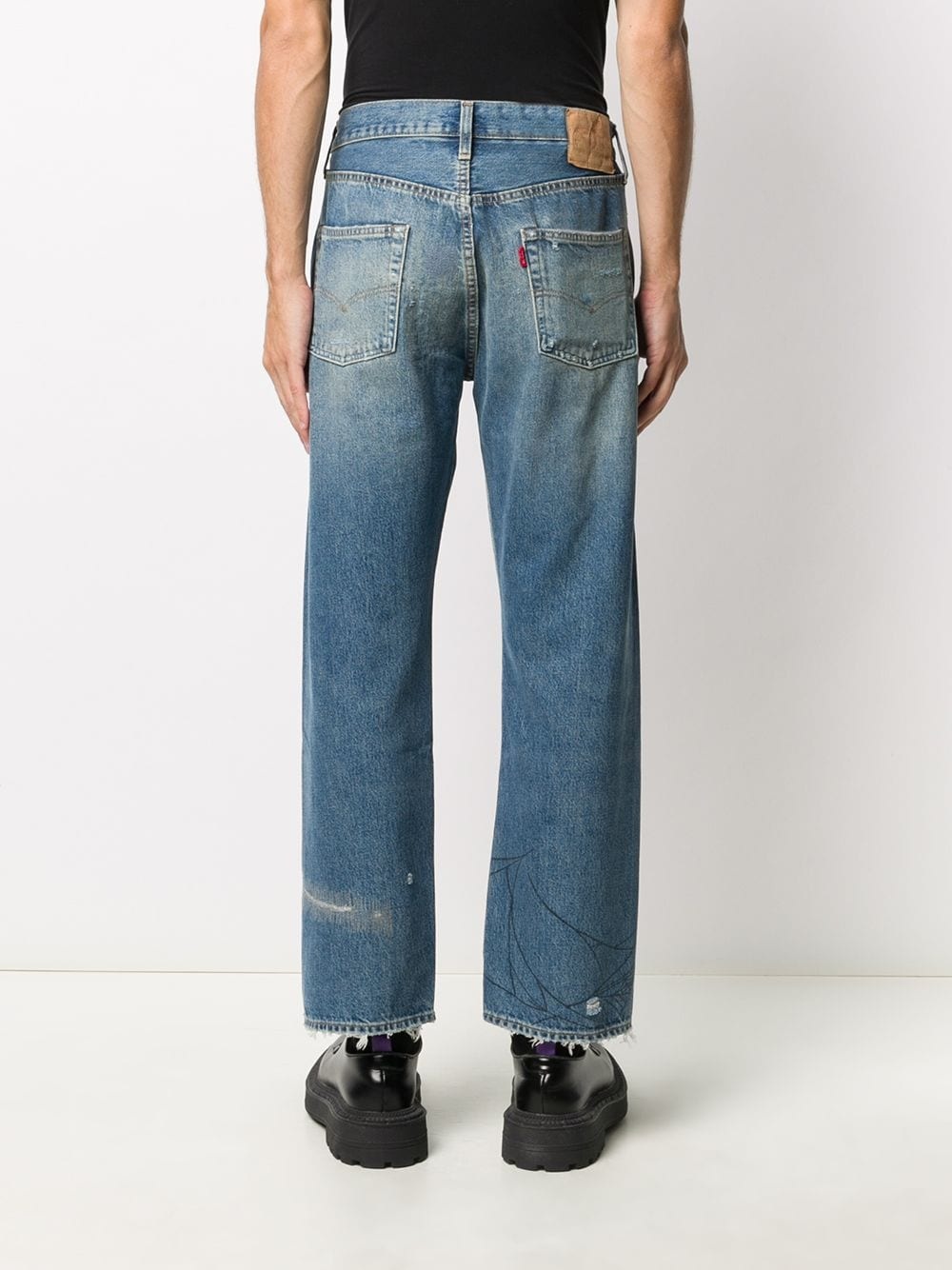 Spider vintage cropped jeans - 4