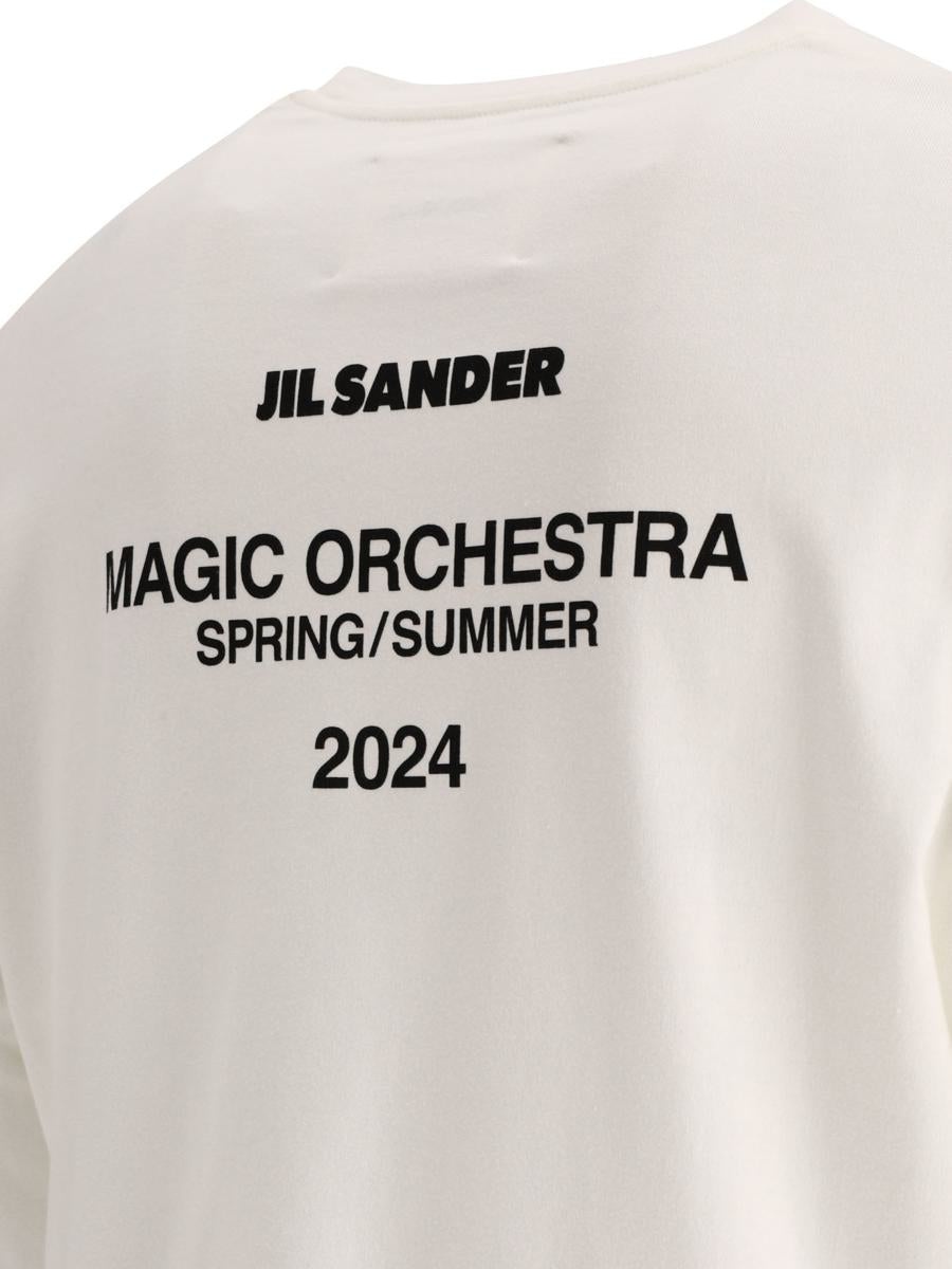 JIL SANDER T-SHIRT WITH BACK PRINT - 4