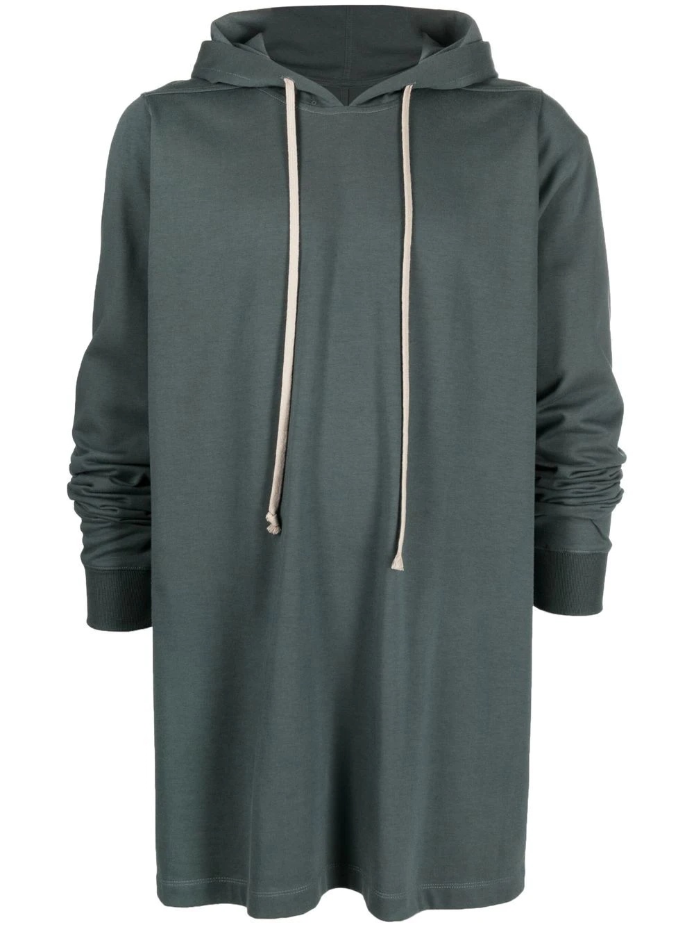 longline cotton hoodie - 1