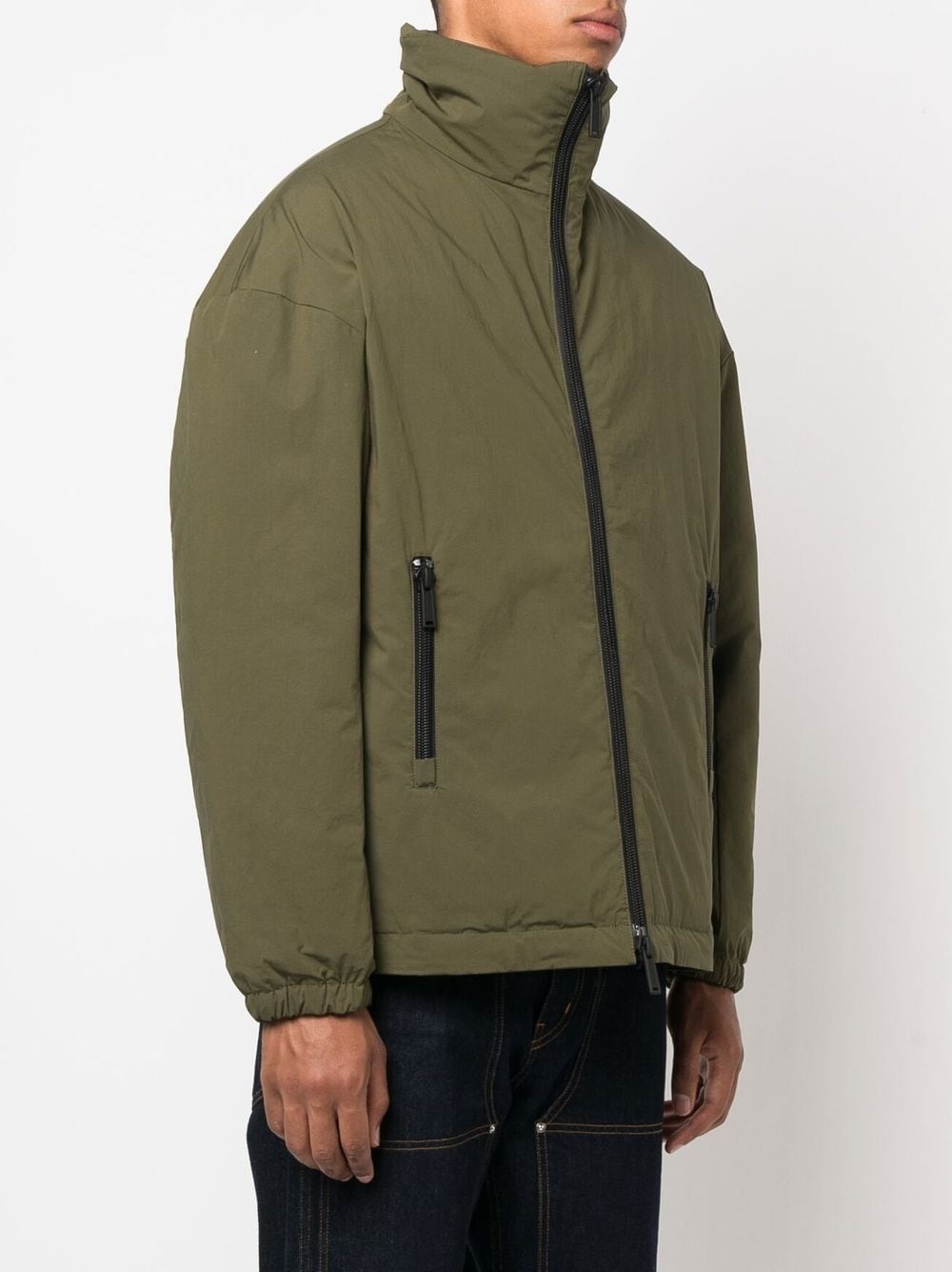 logo-print zip-up jacket - 3