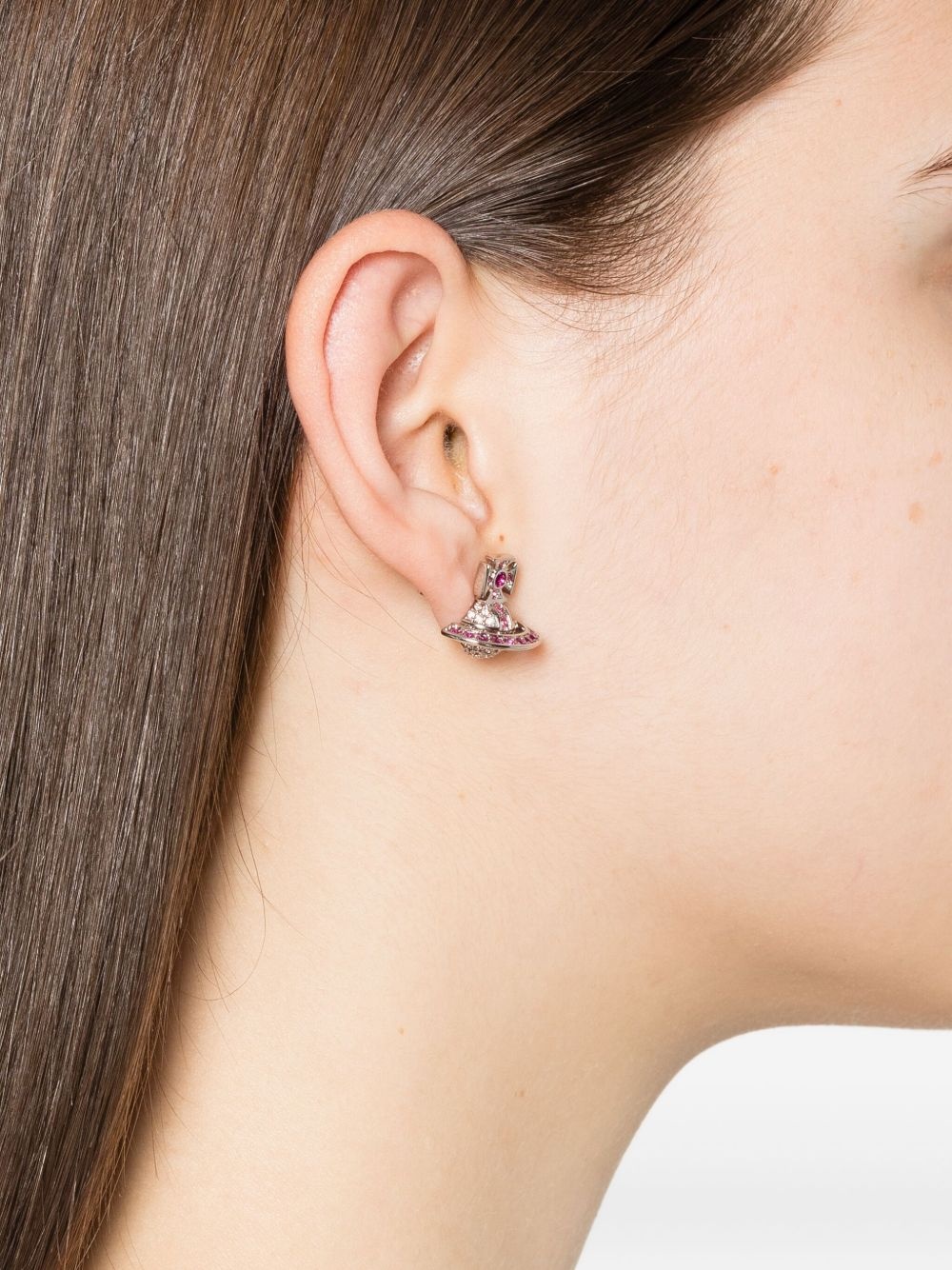 orb crystal-embellished earrings - 2