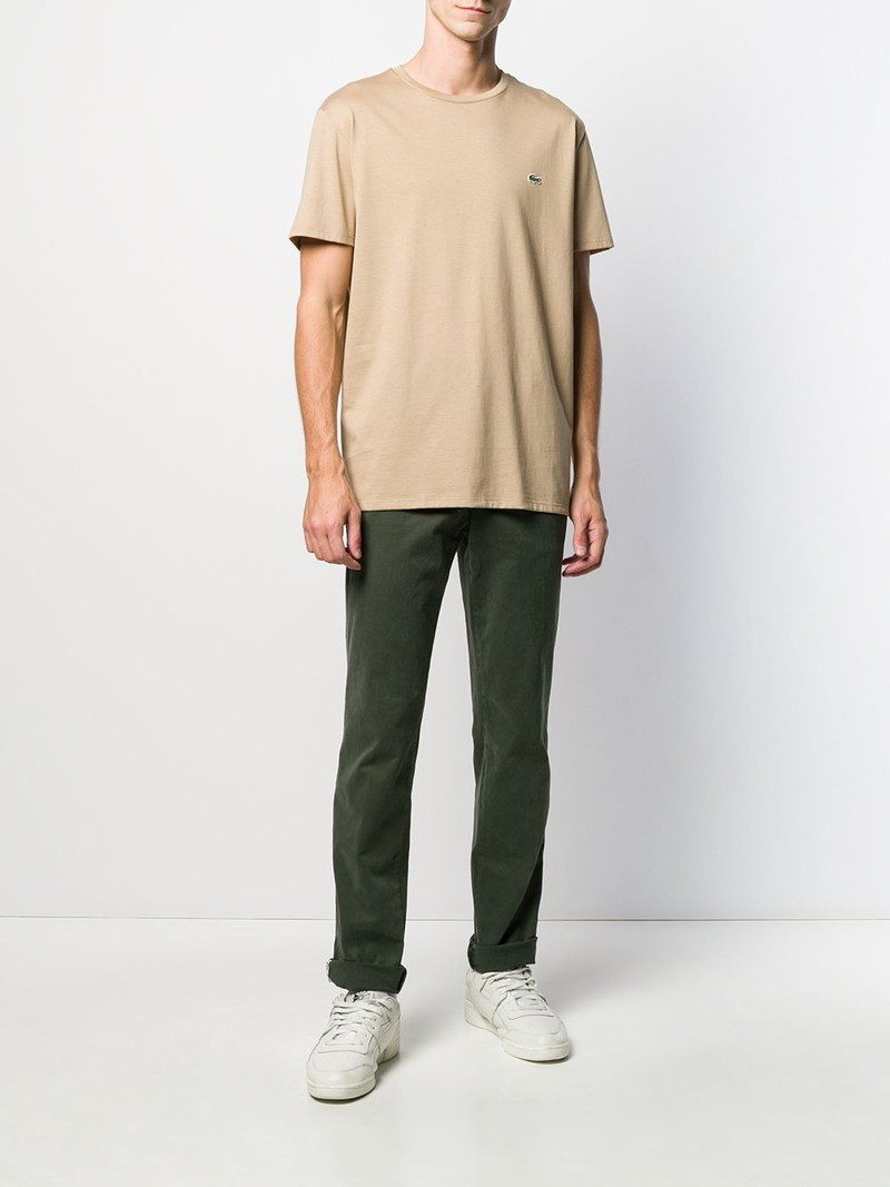 LACOSTE logo embroidered T-shirt outlook