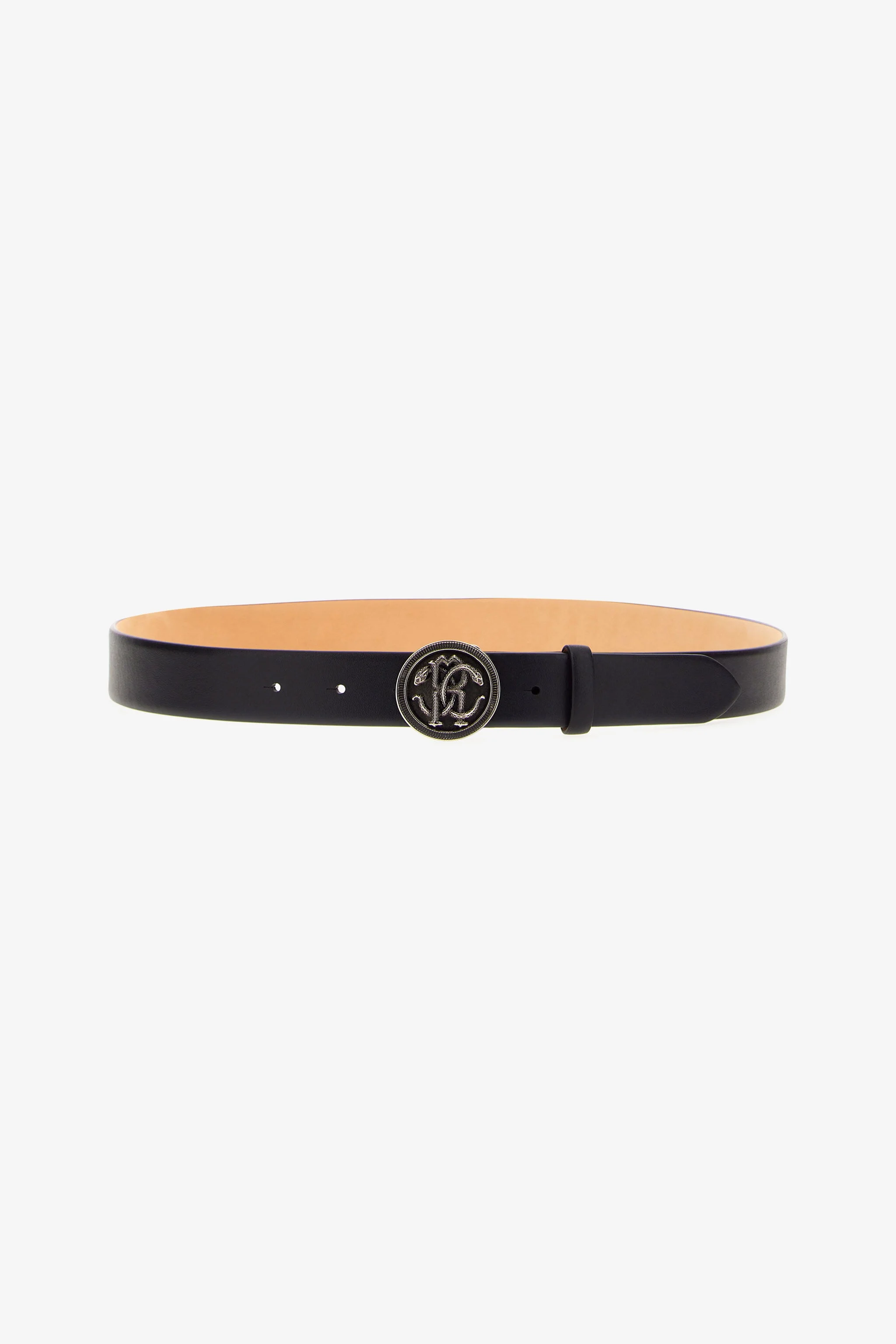 Leather Belt with Logo RC Buckle - 1