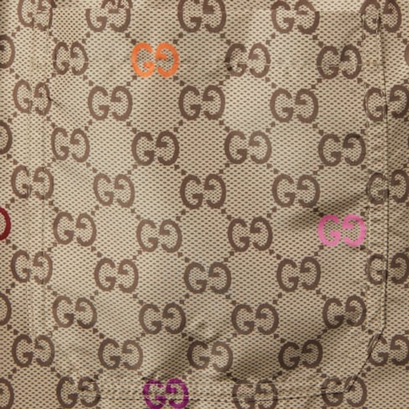 Printed technical poplin swim shorts 5