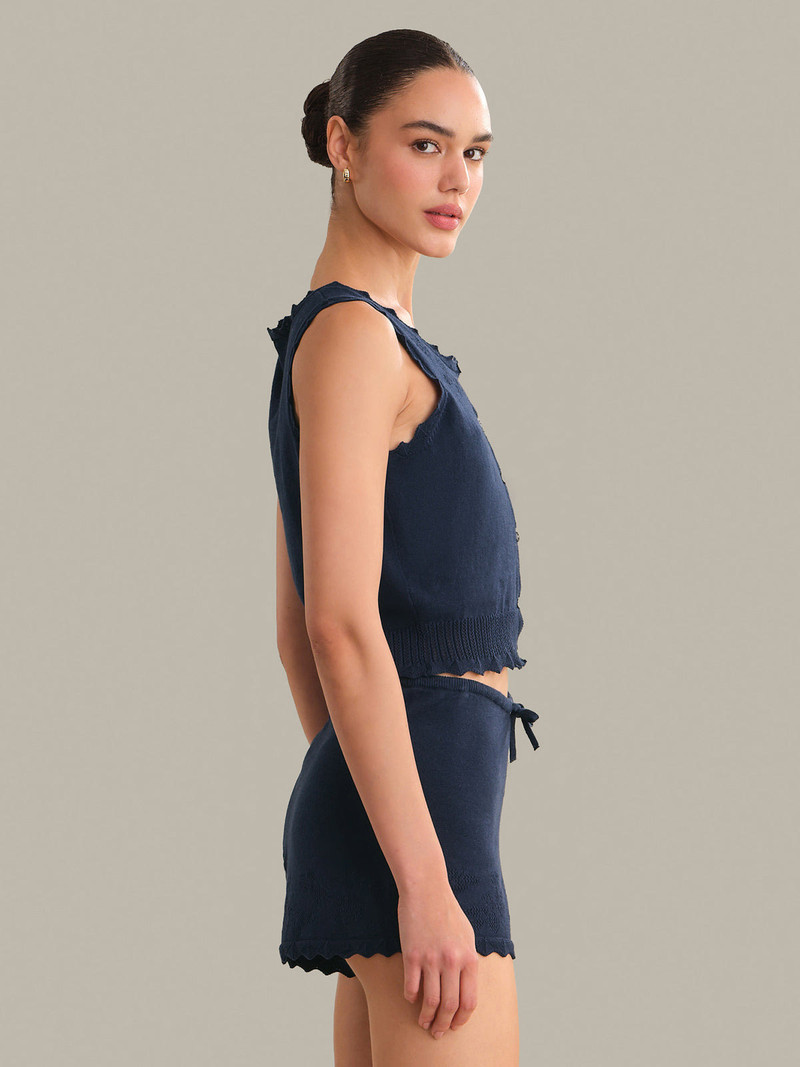 525 america Valentina Button Down Sleeveless Top outlook