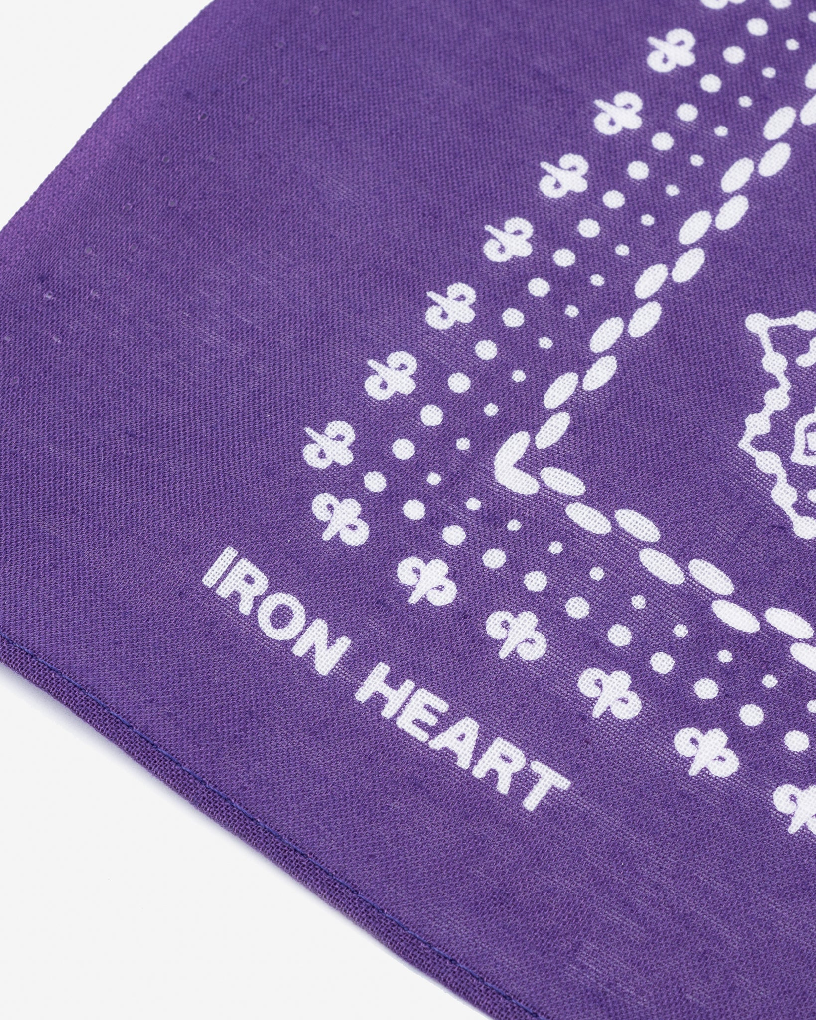 IHG-051-PUR Iron Heart “Bell” Print Bandana - Purple - 4