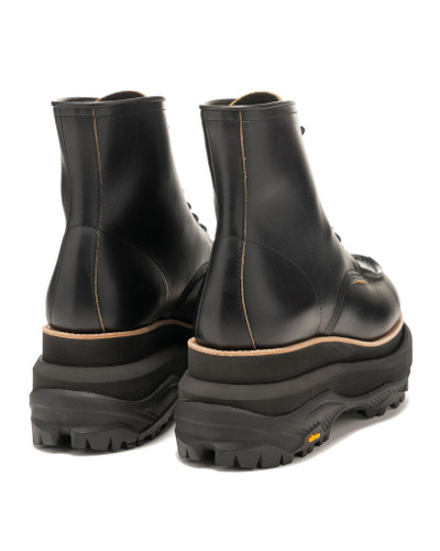 sacai Leather Boots Black outlook