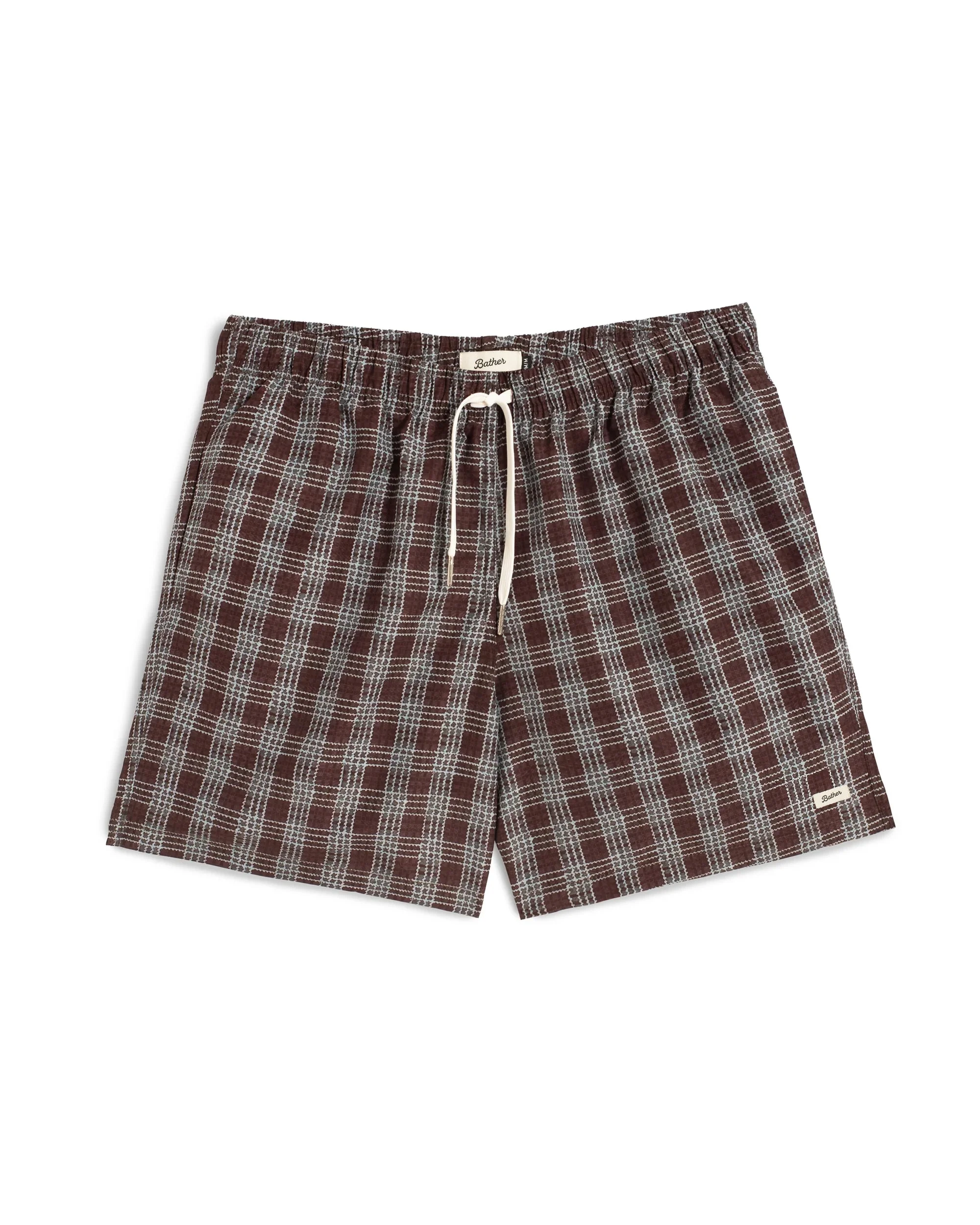 Amethyst Tartan Swim Trunk - 1